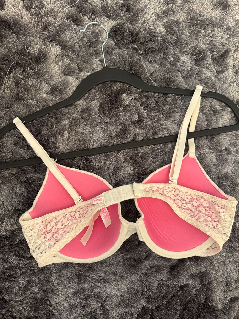 PINK Victoria's Secret Lace everyday t shirt Bra in Black and white - Picture 7 of 8